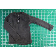 1:6 Scale German WWII Round Neck Sweater (Gray)